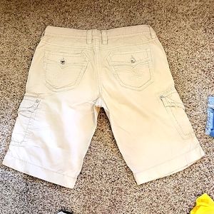 Women's Rock Revival Khaki Shorts